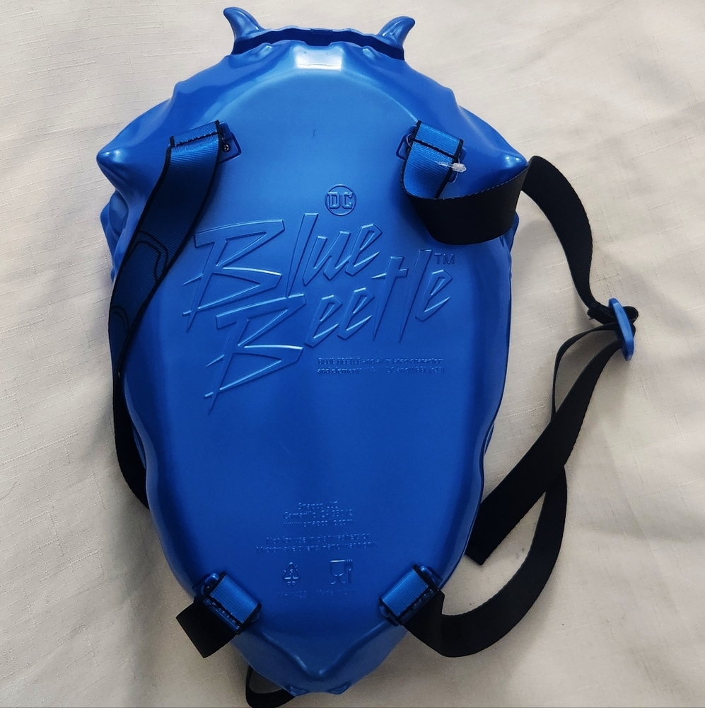 AMC DC Blue Beetle Popcorn Bucket Backpack Vessel Rare Exclusive Limited Edition - Picture 4 of 12